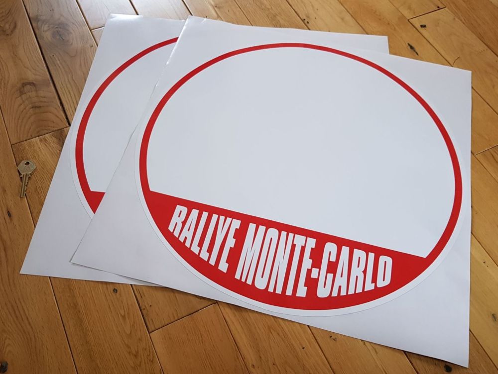 Monte-Carlo Rallye Door Panel Stickers 500mm Pair