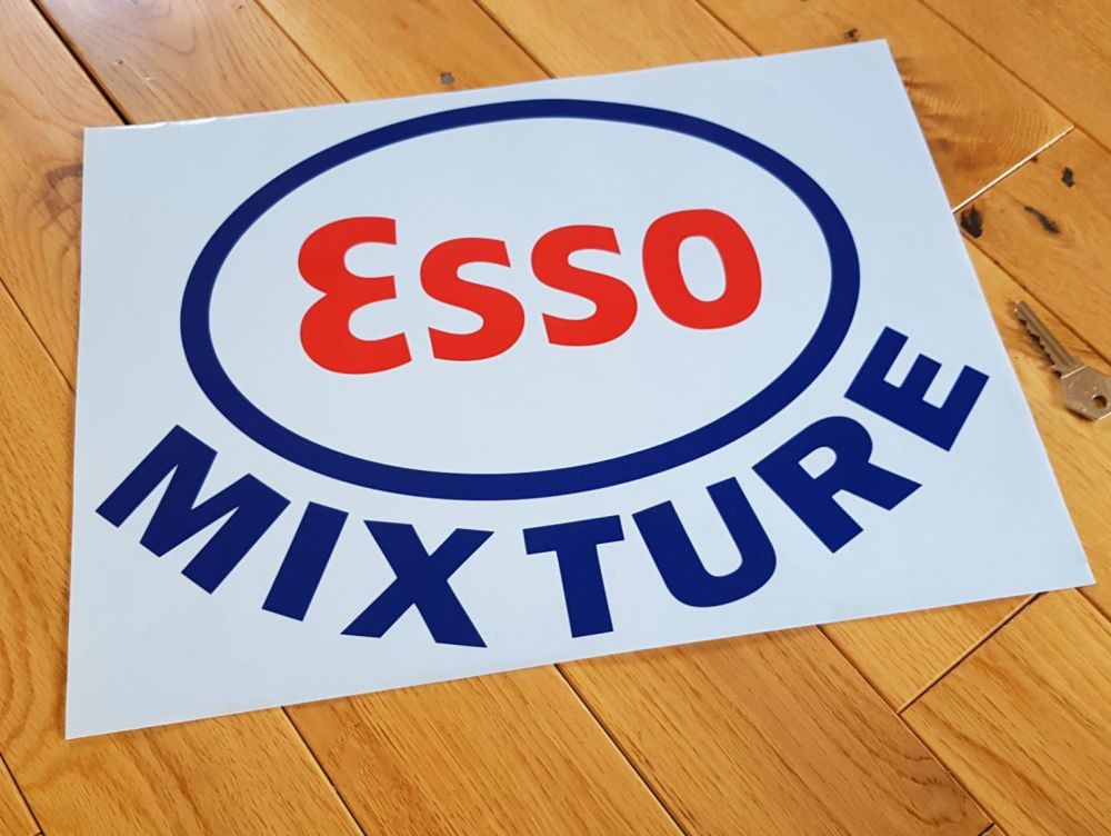 Esso Mixture Cut Vinyl Globe Sticker 14.75"