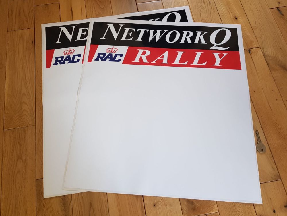 Network Q RAC Rally Door Panel Stickers 21.5
