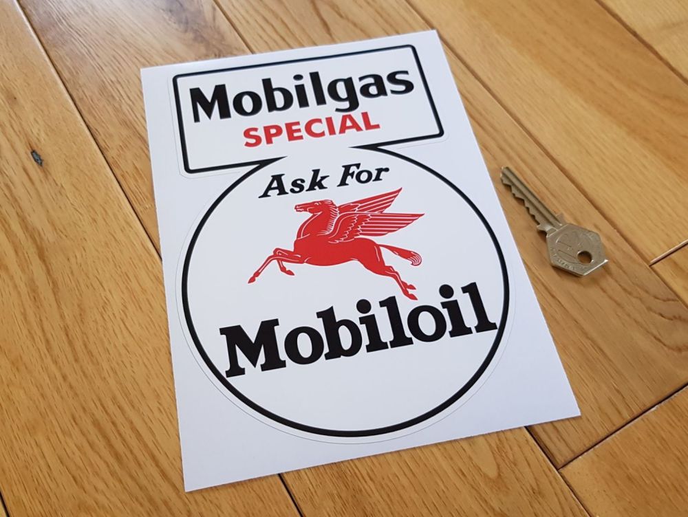Mobilgas Special Ask For Mobiloil Sticker 8