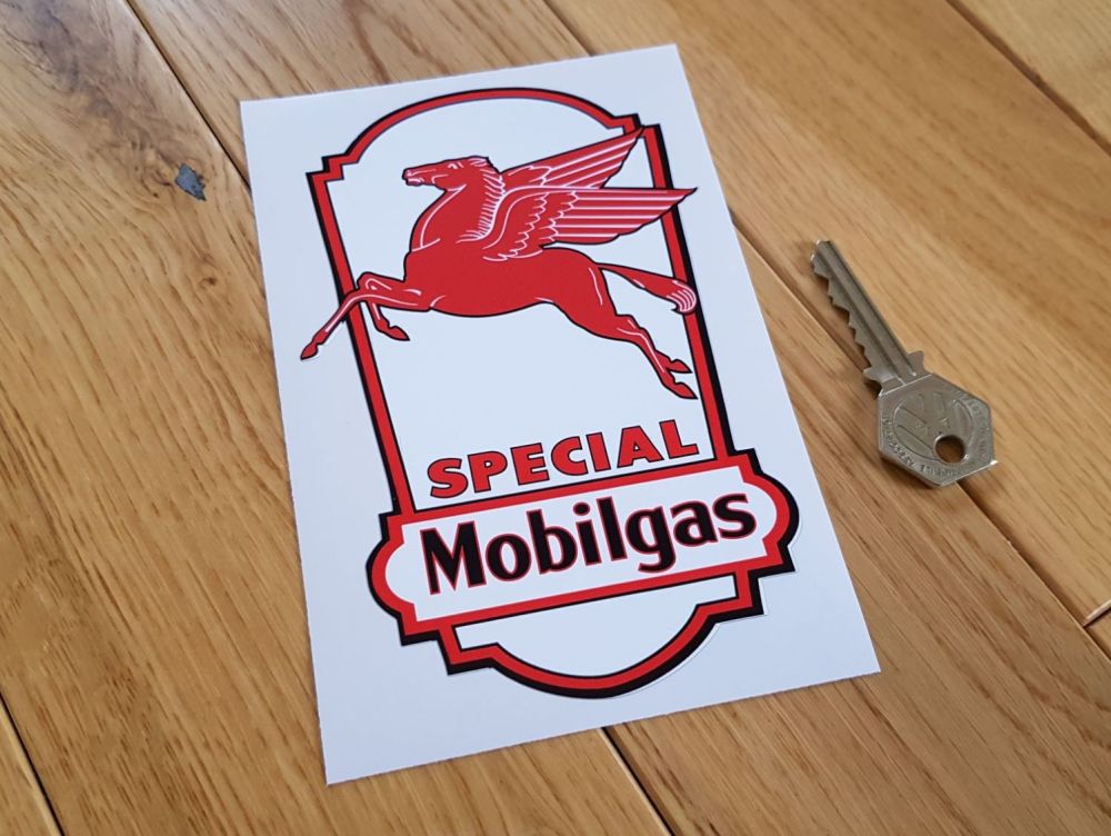 Mobilgas Special Sign Sticker 6"