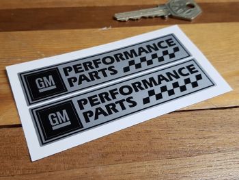 GM Performance Parts General Motors Oblong Stickers - 4" or 6" Pair