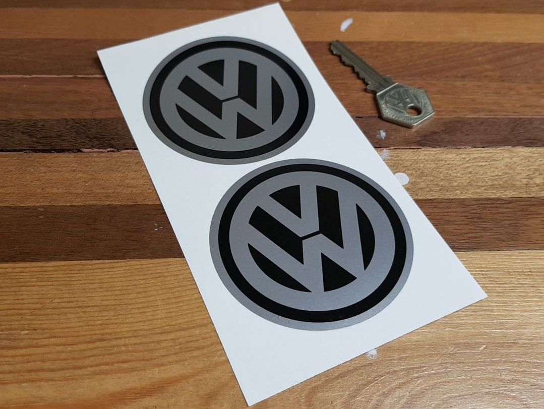 VW Volkswagen Circular Logo Stickers. 3