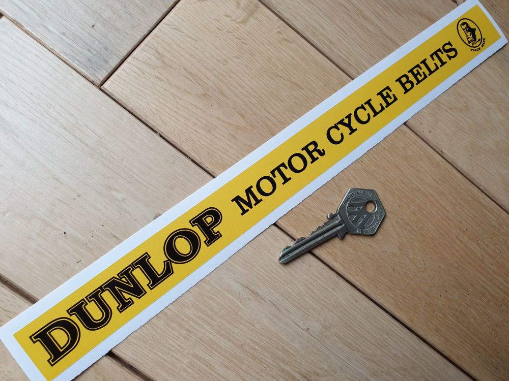 Dunlop Motor Cycle Belts Shelf Edge Sticker 12
