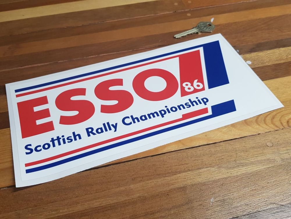 Esso Scottish Rally Championship 86 Sticker 11"
