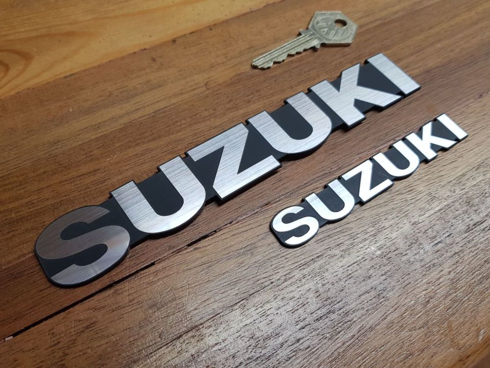 Suzuki Banded Text Self Adhesive Bike Badges - 4