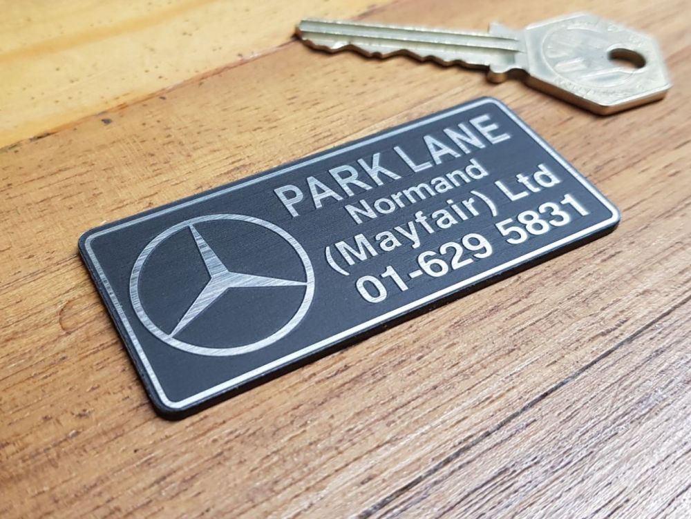 Mercedes Park Lane Normand Self Adhesive Badge 2.75"