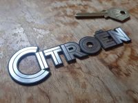 Citroen Art Deco Text Style Self Adhesive Car Badge 4.5
