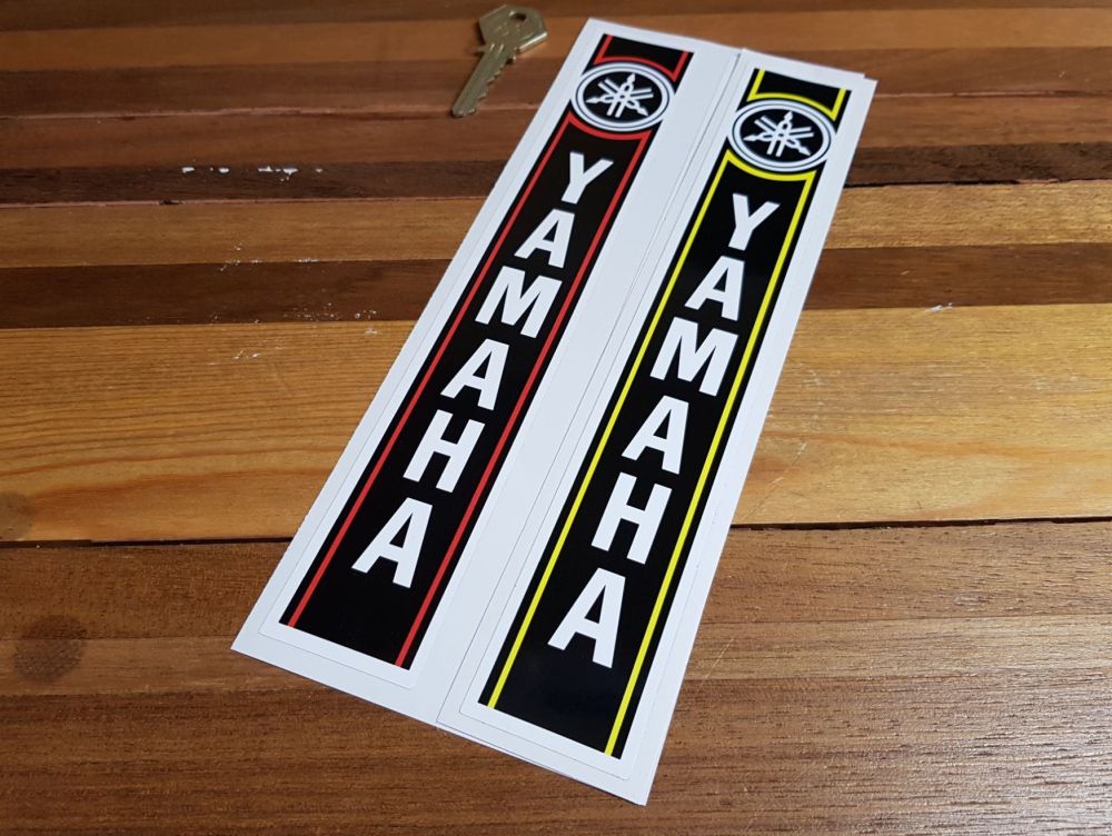 Yamaha Tuning Fork Logo Fork Slider Stickers 10" Pair