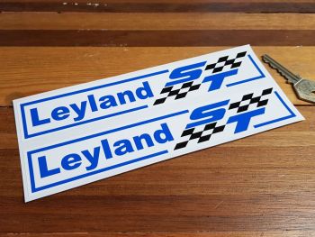 British Leyland ST Chequered Stickers. 6" or 8.5" Pair.