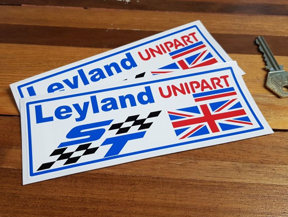 British Leyland ST Unipart UJ Stickers. 6" Pair.