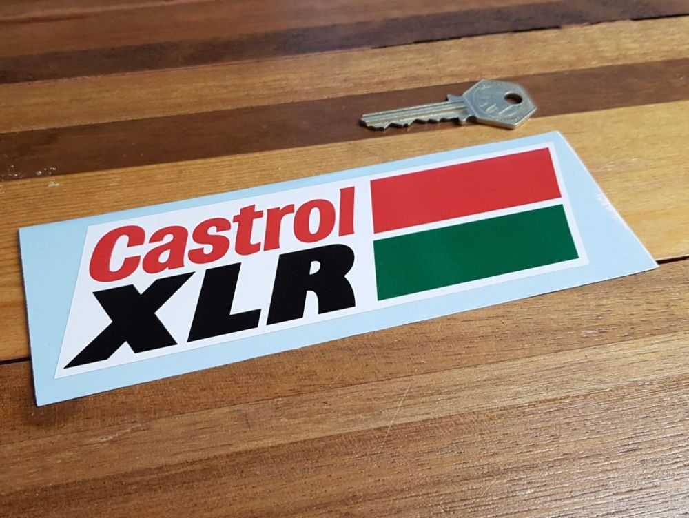 Castrol XLR Parallelogram Sticker. 7".