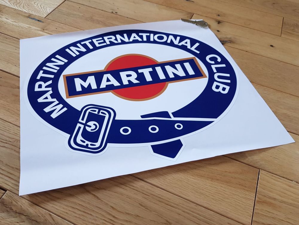 Martini International Club Belted Logo with Gold Sticker 15.75