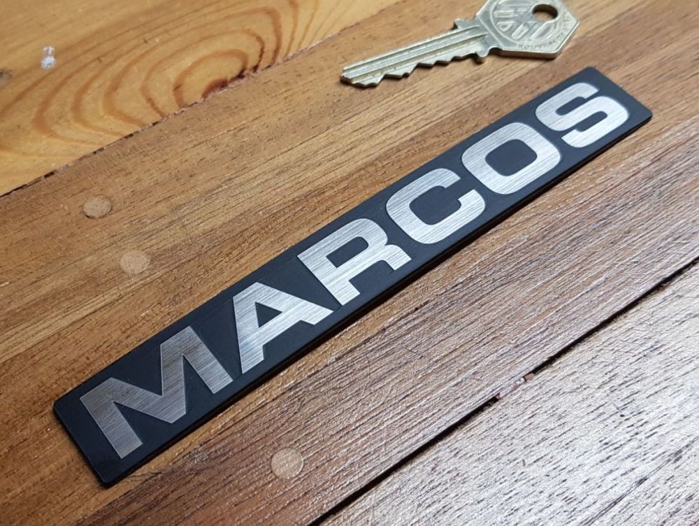 Marcos Oblong Self Adhesive Car Badge 6"
