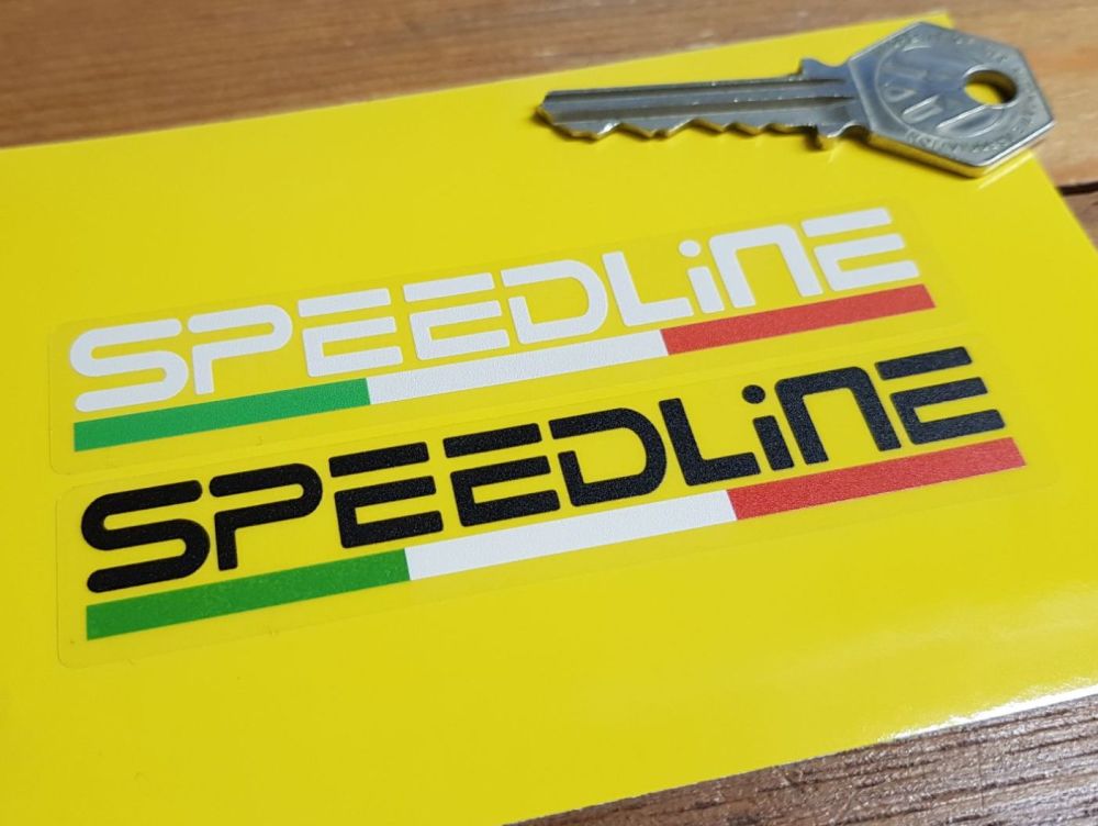 Speedline Tricolore Stickers - Set of 4 - 4"