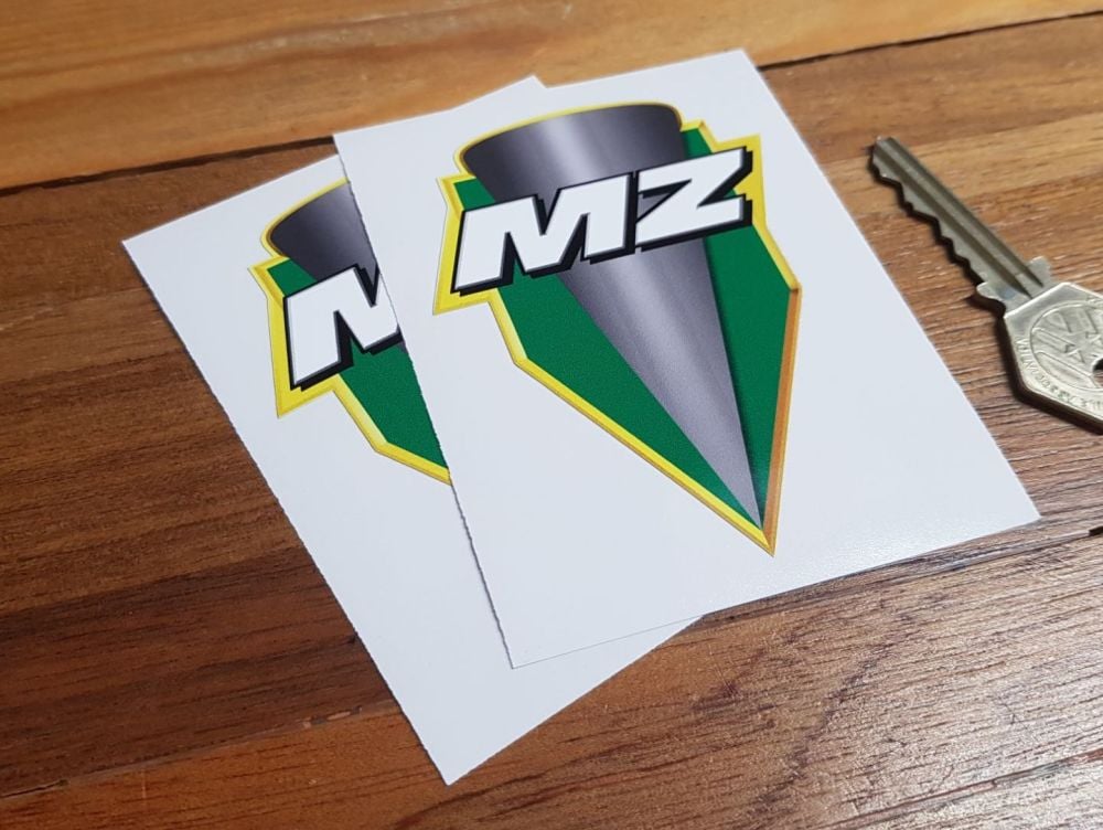 MZ Shield Logo Stickers - 2.5" or 3.5" Pair