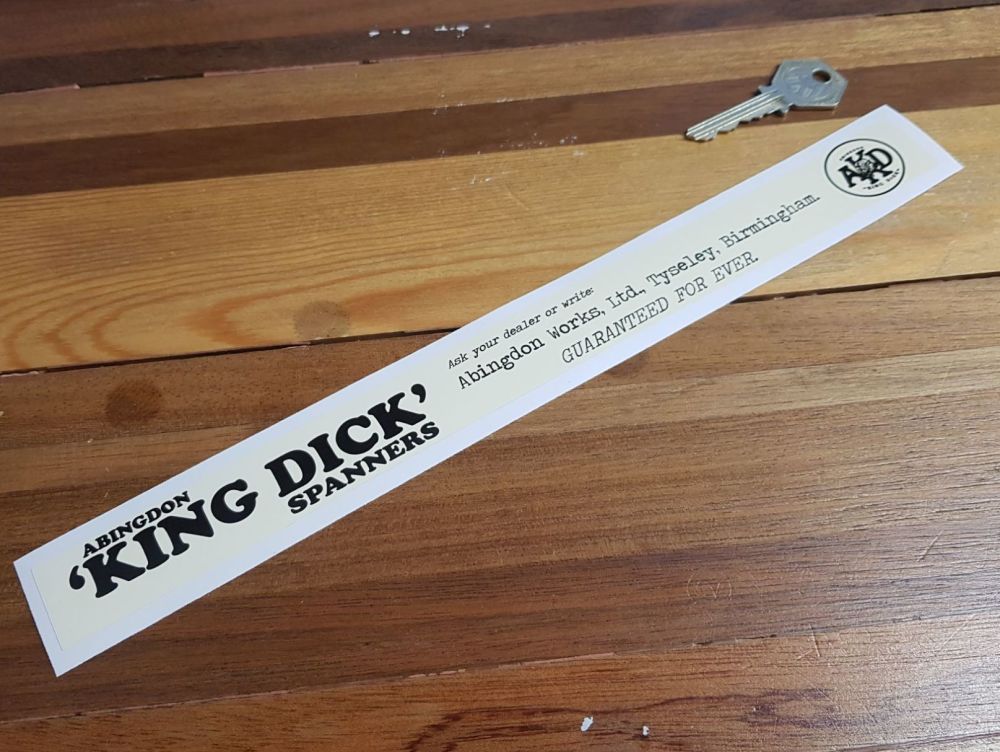 Abingdon King Dick Spanners Shelf Edge Sticker 12