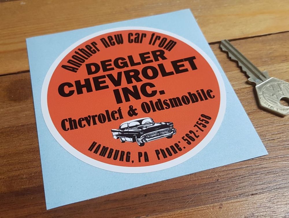 Chevrolet & Oldsmobile Dealer Sticker. 4".