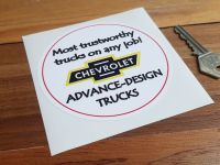 Chevrolet Advance-Design Trucks Sticker. 4