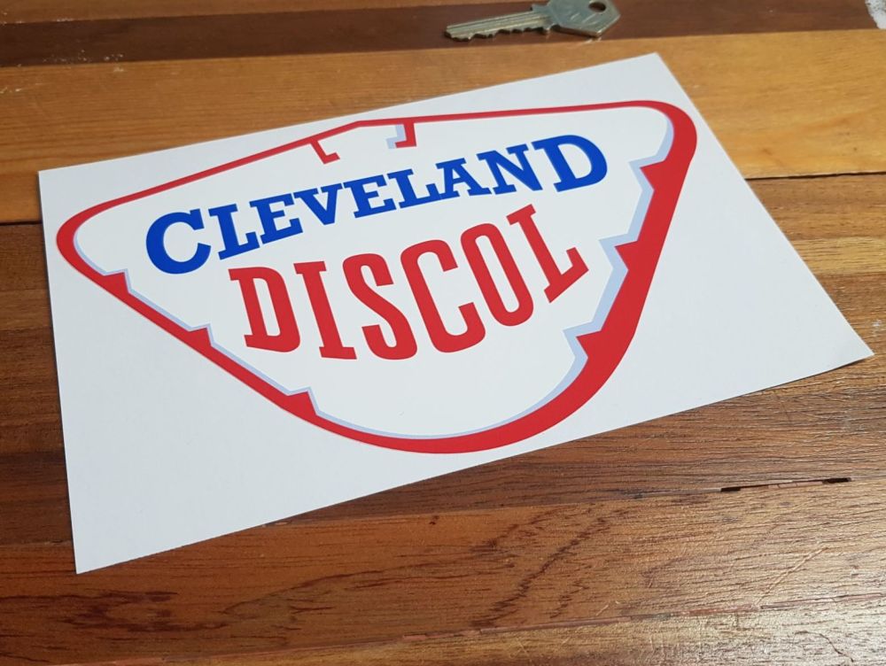Cleveland Discol Petrol Pump Sticker. 6