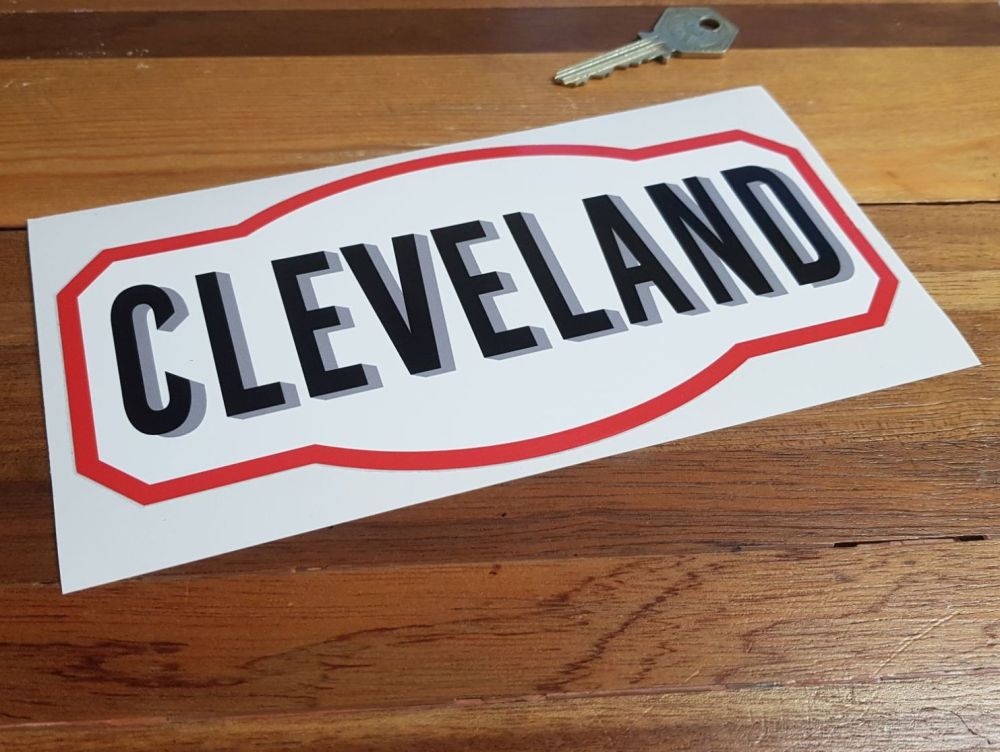 Cleveland Shaped 50's & 60's Style Sticker. 4