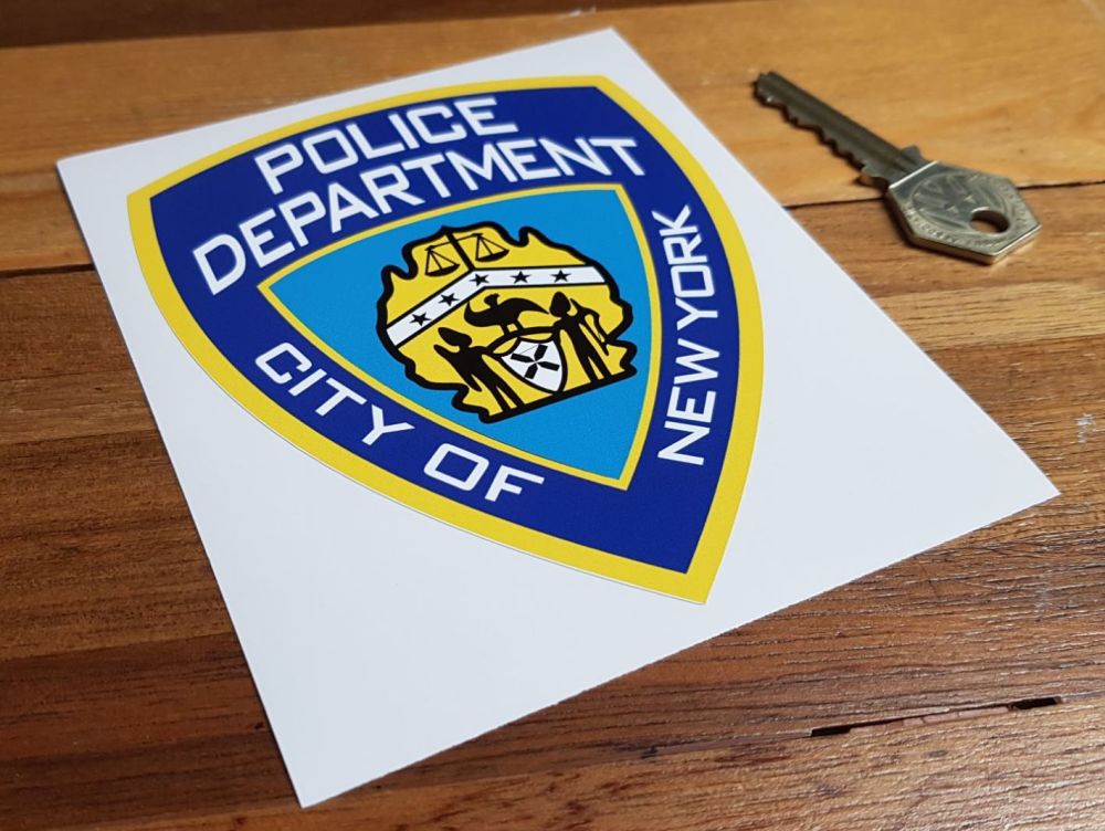 Police Department City of New York Shield Sticker 5"
