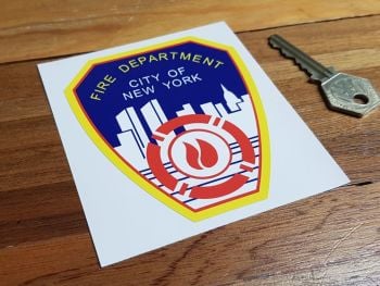 Fire Department City of New York Shield Sticker 4"