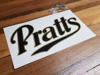 Pratt's Gold with Black Middle  Cut Vinyl Sticker - 8"