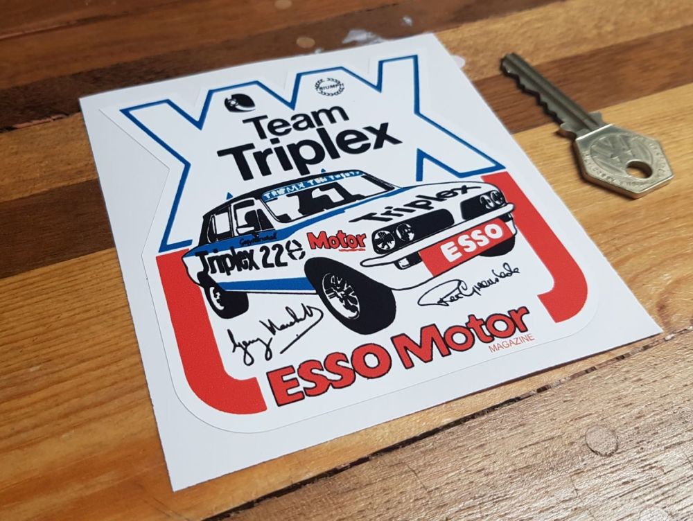 Triumph Dolomite Team Triplex Sticker 4.25"