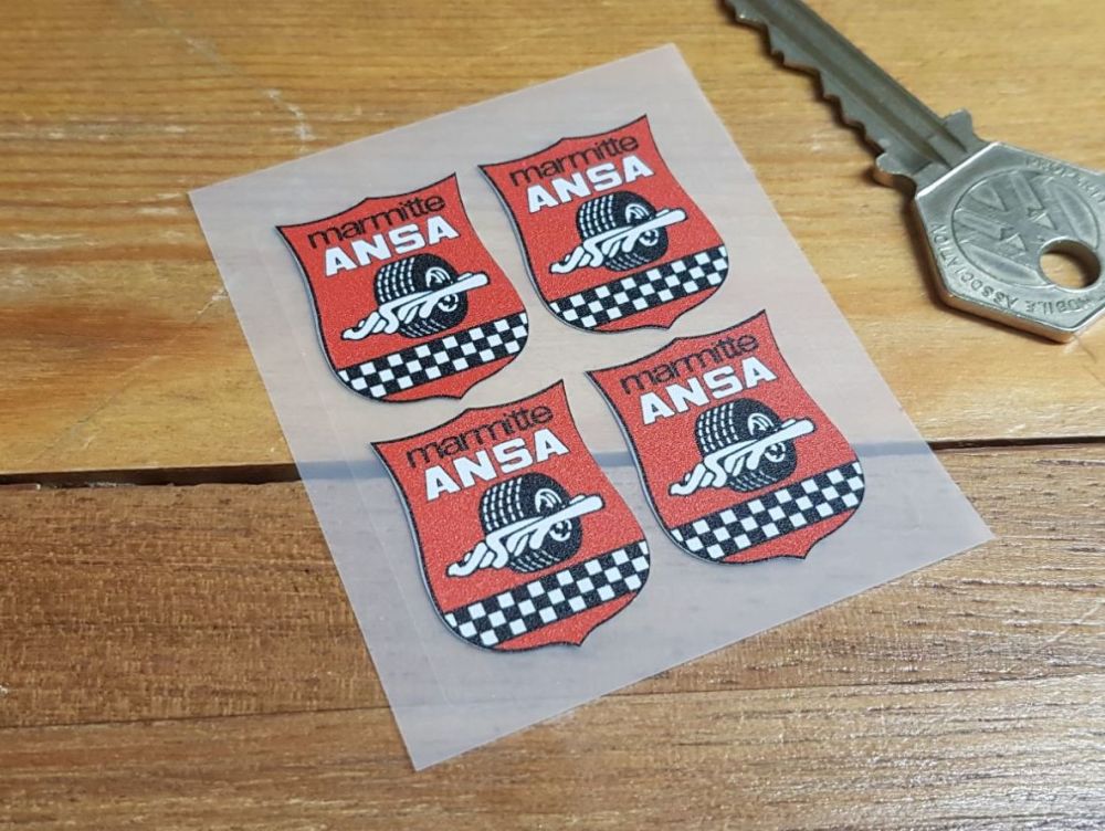 ANSA Marmitte Exhausts Foil Stickers - Set of 4 - 28mm