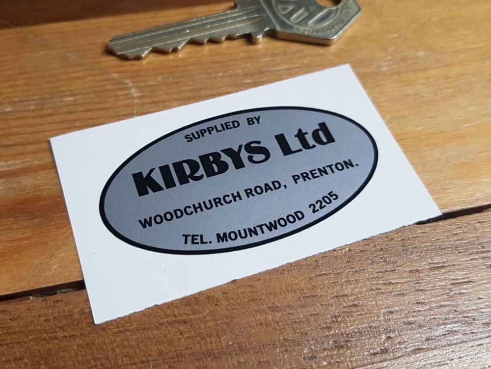 Kirbys Ltd Prenton Dealers Sticker 2.5"