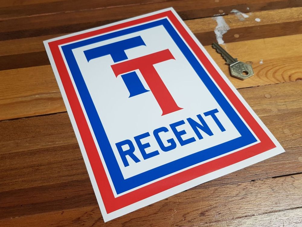 Regent TT Oblong Sticker 8.75