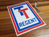 Regent TT Oblong Sticker 8.75"
