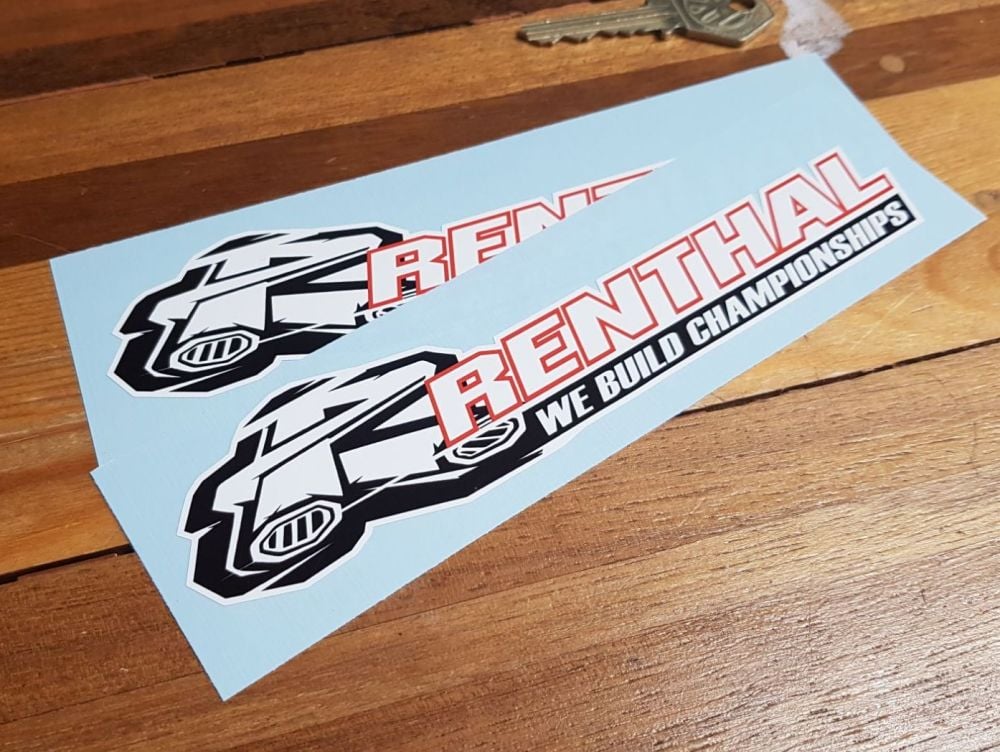 Renthal We Build Championships Stickers 7" Pair