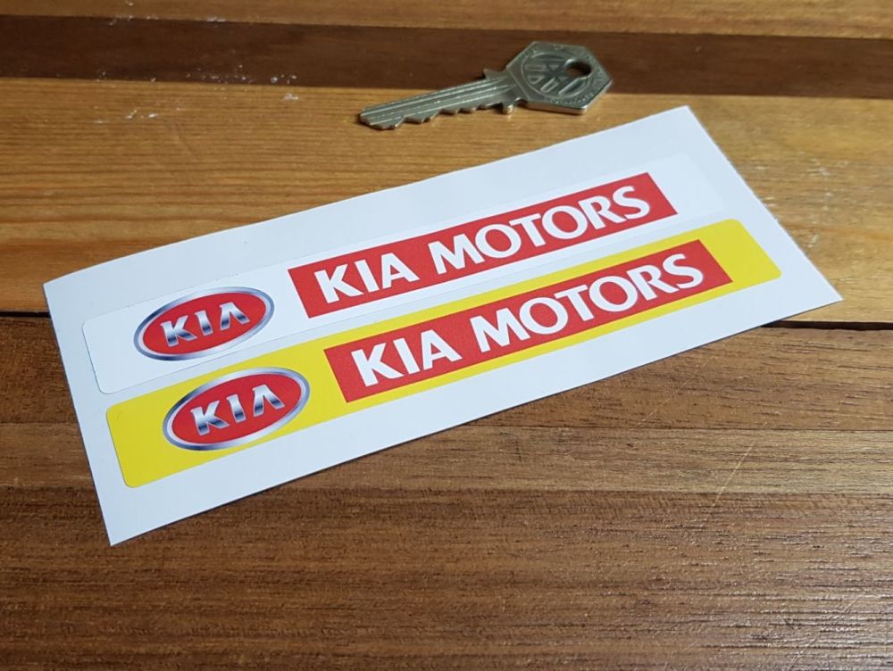 Kia Motors Number Plate Dealer Logo Cover Stickers. 5.5