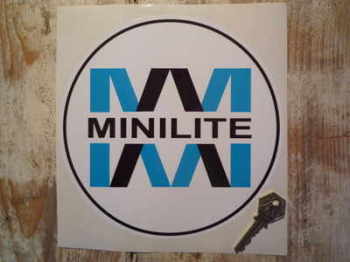 Minilite Logo Circular Sticker. 8".