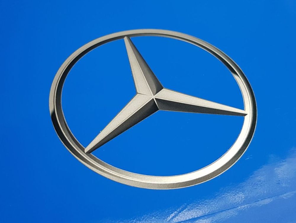 Mercedes Shaded Logo Cut Vinyl Sticker 10