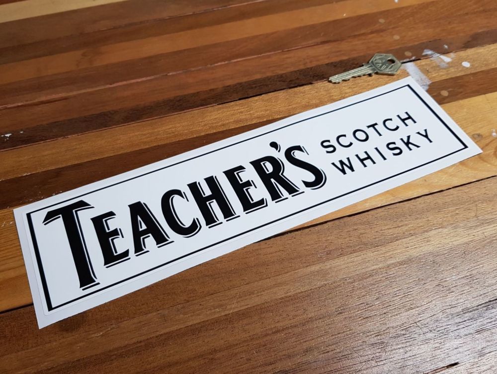 Teacher's Scotch Whisky Sponsors Sticker 12"
