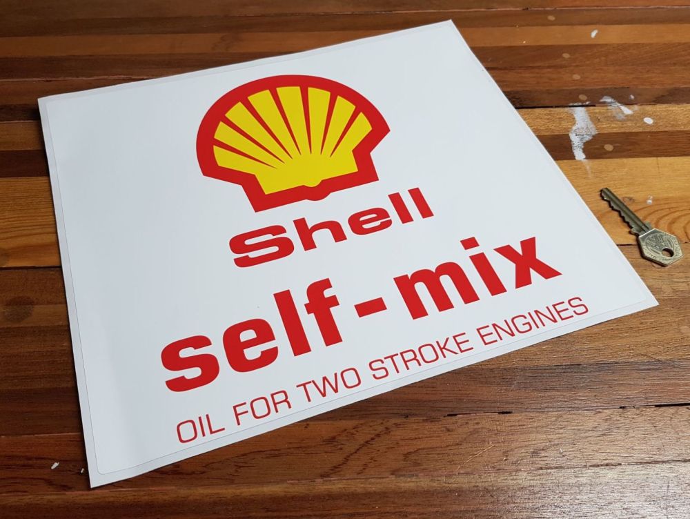 Shell Self-Mix Oil For Two Stroke Engines Sticker 12