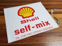 Shell Self-Mix Oil For Two Stroke Engines Sticker 12"
