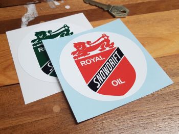 Royal Snowdrift Oil Circular Sticker 85mm