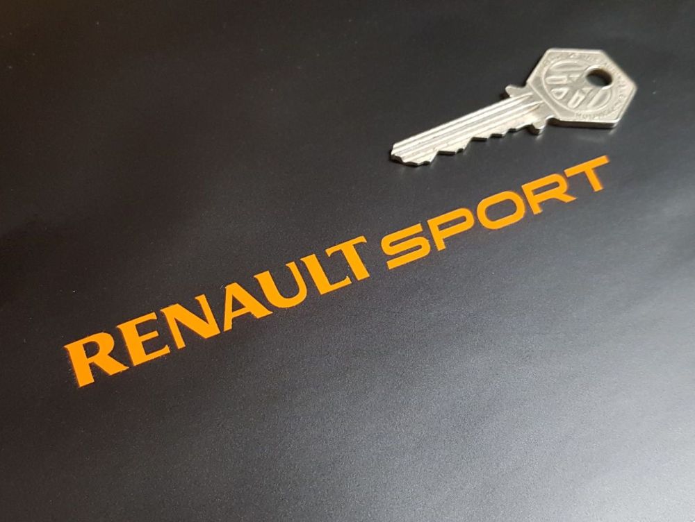 Renault Sport Cut Letter Single Line Stickers - 5" Pair