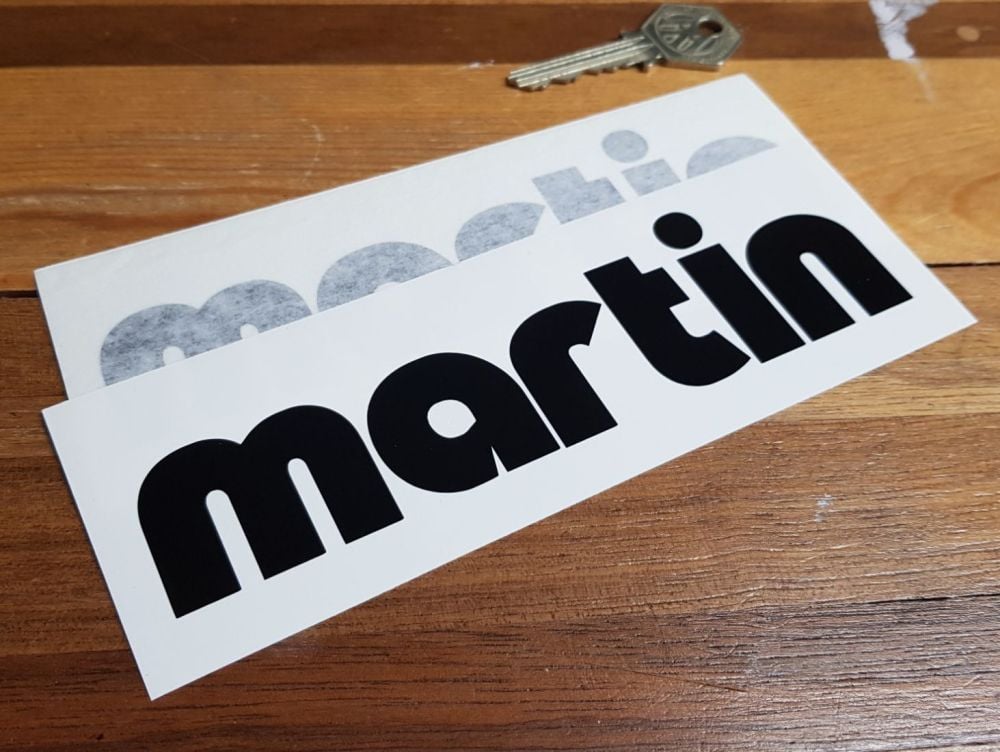 Moto Martin Motorcycle Frame Stickers - 6.25" Pair