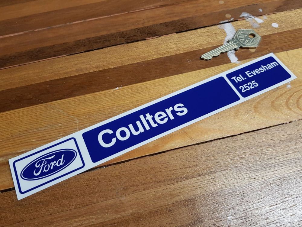 Coulters Eveham Dealer Window Sticker 9.75