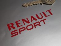 Renault Sport Cut Letter Double Line Stickers - 3.25", 4", 8", or 12" Pair