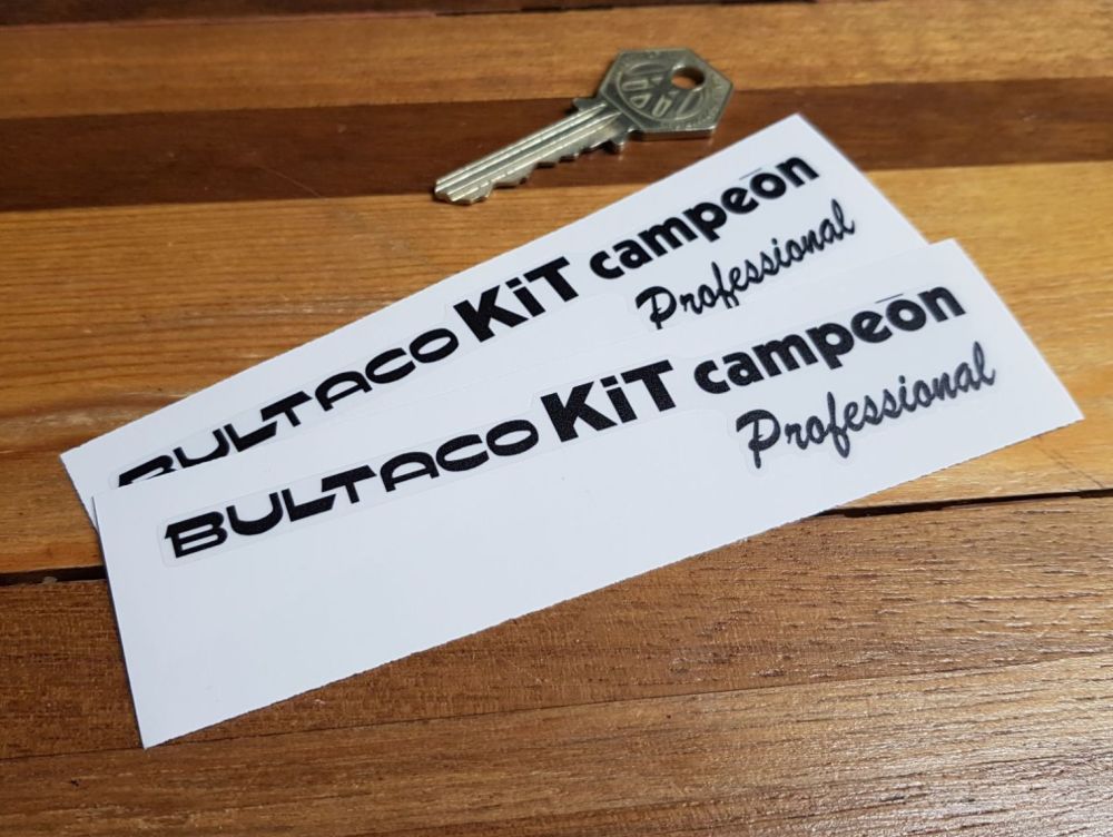 Bultaco KiT Campeon Professional Stickers 130mm Pair
