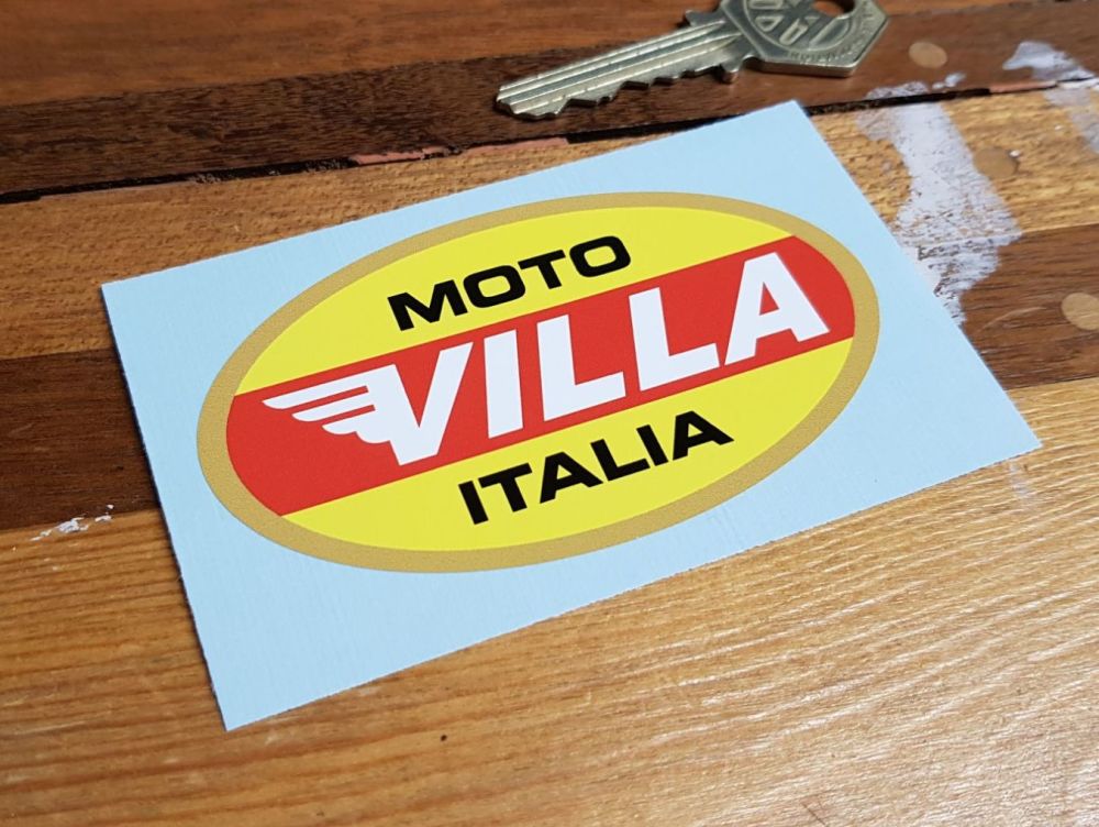 Moto Villa Italia Oval Sticker 3.5