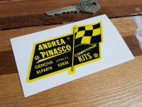 Andrea Pinasco Genova Italy Vespa Scooter Sticker 3.5