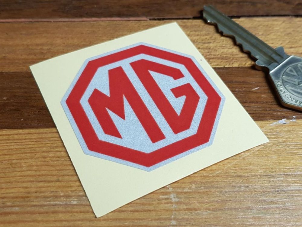 MG Reflective & Red Octagon Sticker. 2