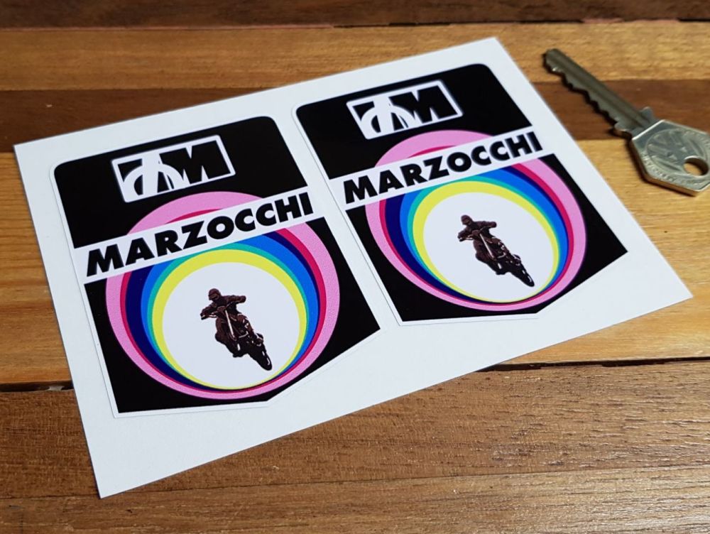 Marzocchi Rainbow Tube Motorcross Bike Stickers. 3